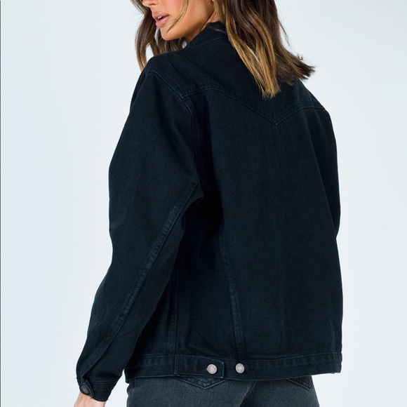 Phoenix Black Denim Jacket - Picture 3 of 4